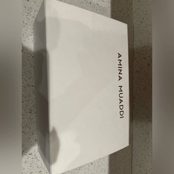 Amina Muaddi Glass PVC Slingback in Pink Crystal✨SZ 39.5 new with box Lo… - Picture 12 of 12